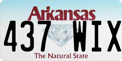 AR license plate 437WIX