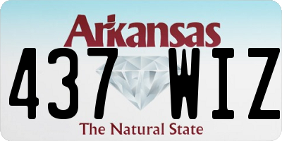 AR license plate 437WIZ