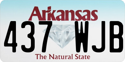 AR license plate 437WJB