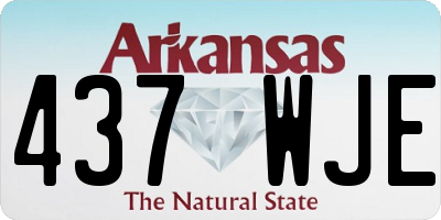 AR license plate 437WJE