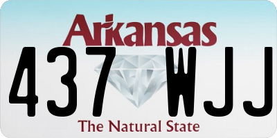 AR license plate 437WJJ