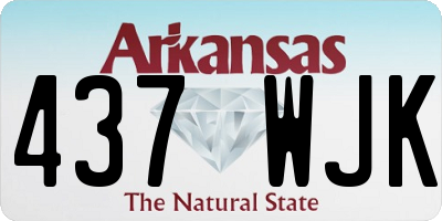 AR license plate 437WJK