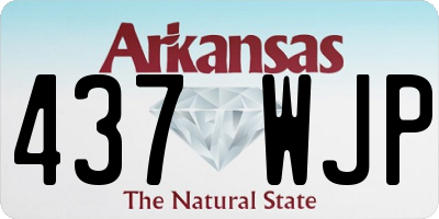 AR license plate 437WJP