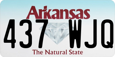 AR license plate 437WJQ