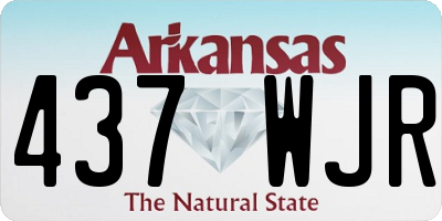 AR license plate 437WJR