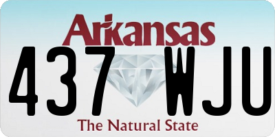 AR license plate 437WJU