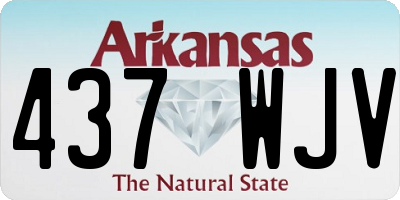 AR license plate 437WJV