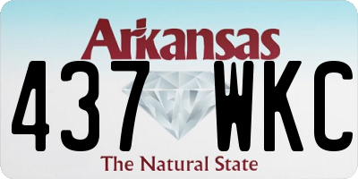 AR license plate 437WKC