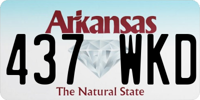 AR license plate 437WKD