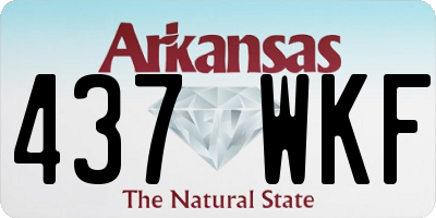 AR license plate 437WKF