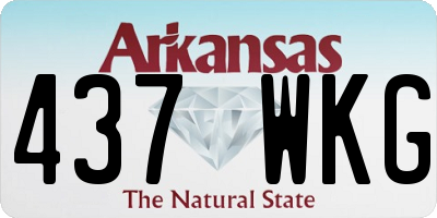 AR license plate 437WKG