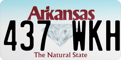 AR license plate 437WKH