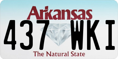 AR license plate 437WKI