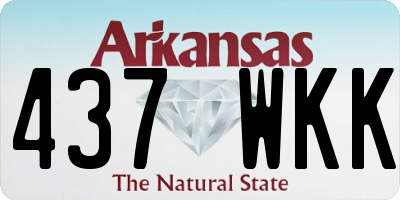 AR license plate 437WKK
