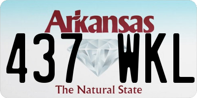 AR license plate 437WKL