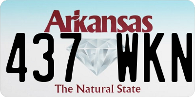 AR license plate 437WKN
