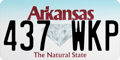 AR license plate 437WKP