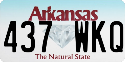 AR license plate 437WKQ
