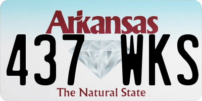 AR license plate 437WKS