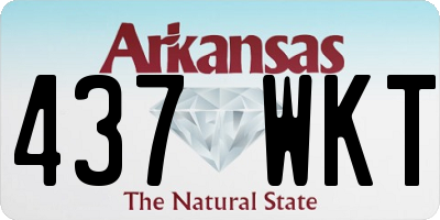 AR license plate 437WKT