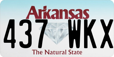 AR license plate 437WKX