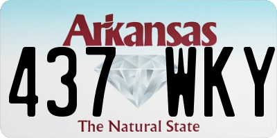 AR license plate 437WKY
