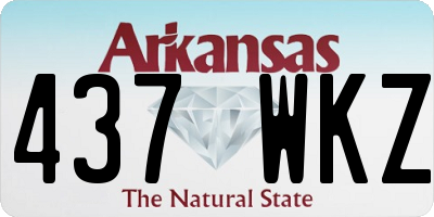 AR license plate 437WKZ