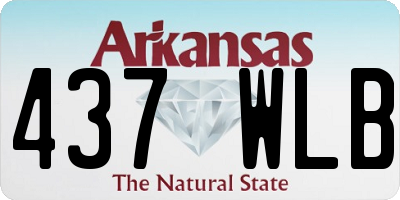 AR license plate 437WLB