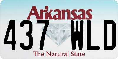 AR license plate 437WLD