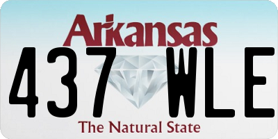 AR license plate 437WLE