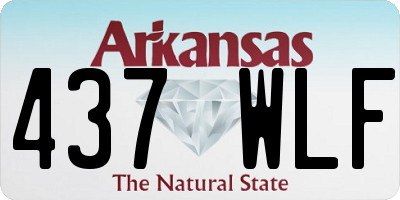 AR license plate 437WLF