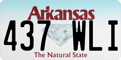 AR license plate 437WLI