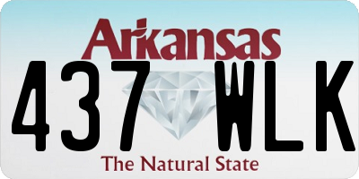 AR license plate 437WLK