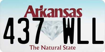 AR license plate 437WLL