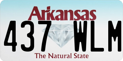 AR license plate 437WLM