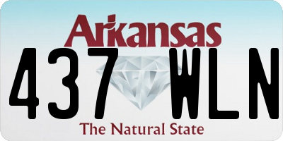 AR license plate 437WLN