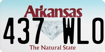 AR license plate 437WLO