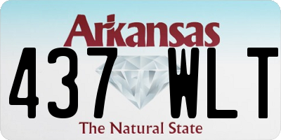AR license plate 437WLT