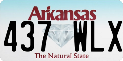 AR license plate 437WLX