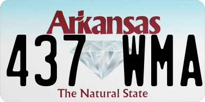 AR license plate 437WMA
