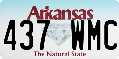 AR license plate 437WMC
