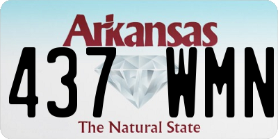 AR license plate 437WMN