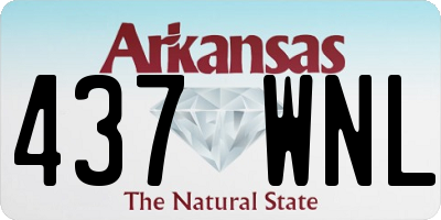AR license plate 437WNL