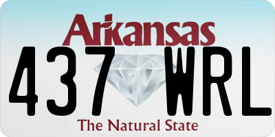 AR license plate 437WRL