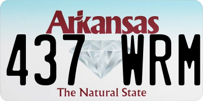 AR license plate 437WRM