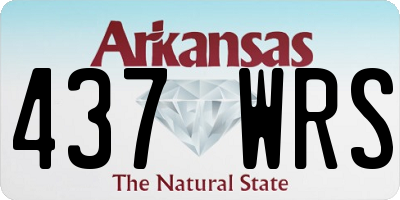 AR license plate 437WRS