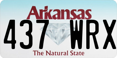 AR license plate 437WRX