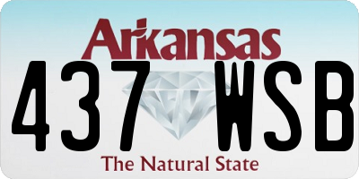 AR license plate 437WSB