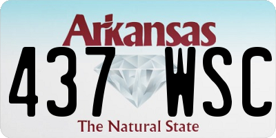 AR license plate 437WSC