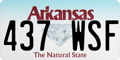 AR license plate 437WSF